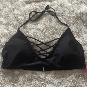 Brand new black bathing suit top